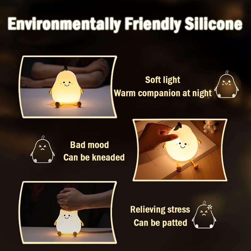 GlowBuddy™ Pear Silicone Nightlight