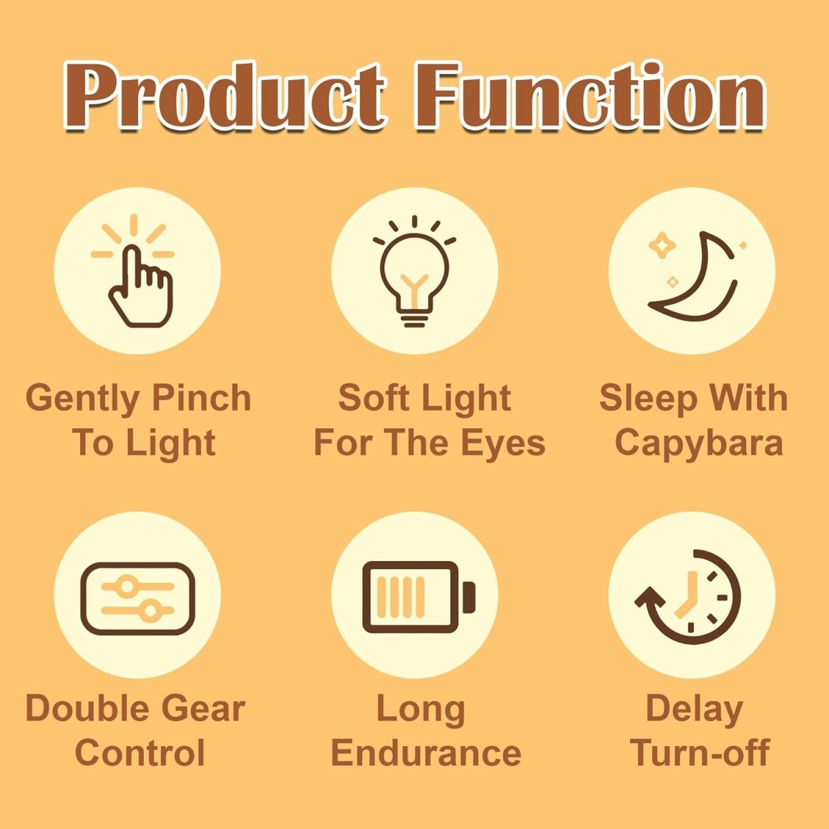GlowBuddy™ Capybara Silicone Nightlight