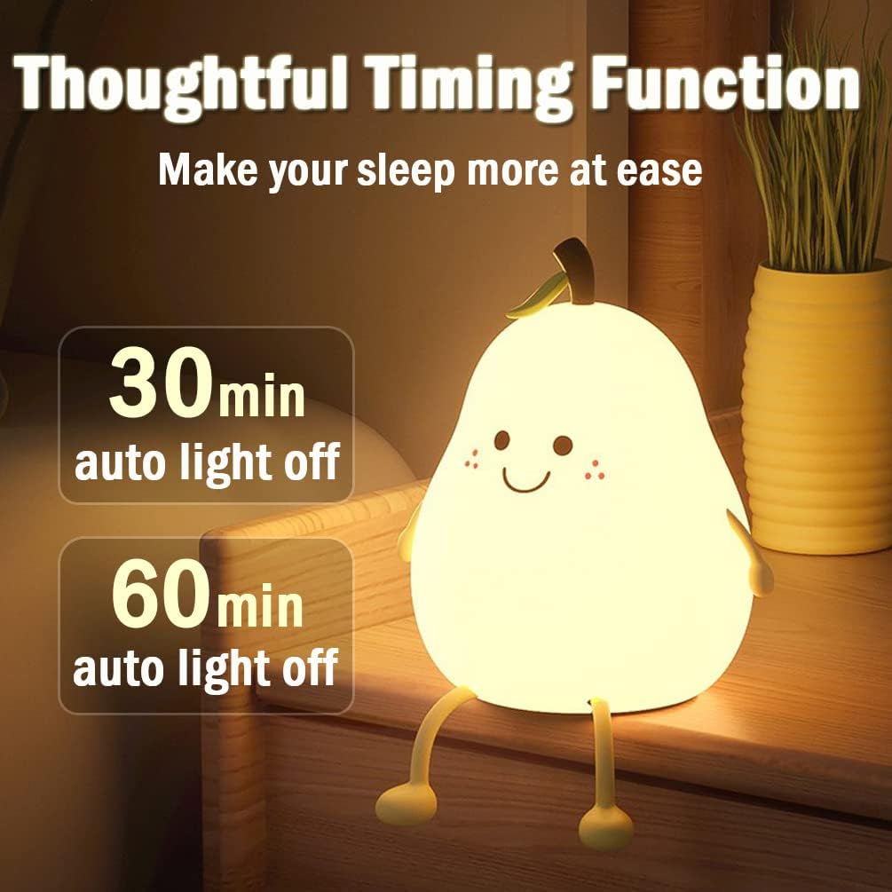 GlowBuddy™ Pear Silicone Nightlight