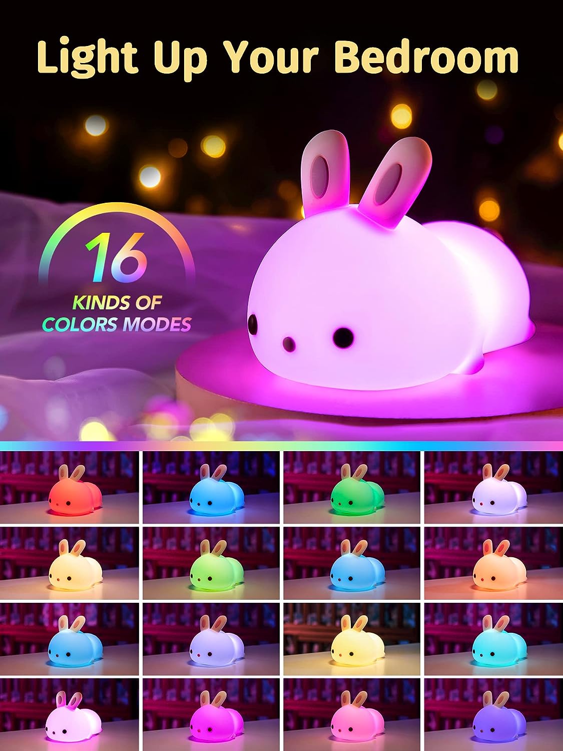 GlowBuddy™ Bunny Silicone Nightlight