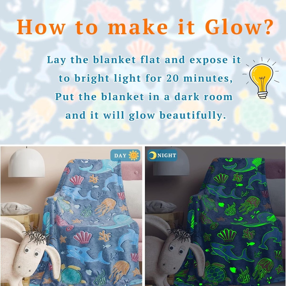 GlowBuddy™ SeaGlow Blanket – Dive Into a Magical Ocean Dream