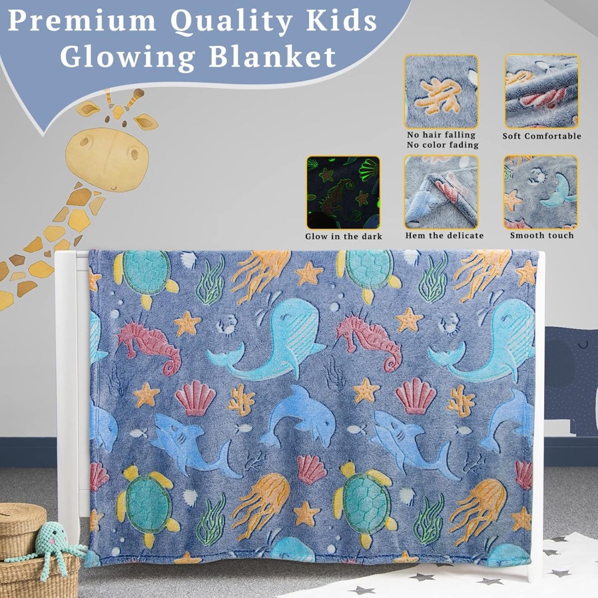 GlowBuddy™ SeaGlow Blanket – Dive Into a Magical Ocean Dream