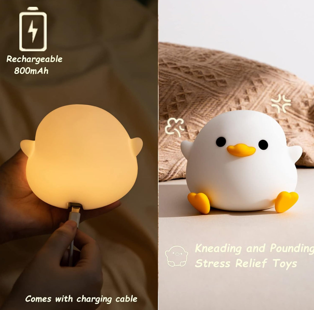 GlowBuddy™ Duck Silicone Nightlight