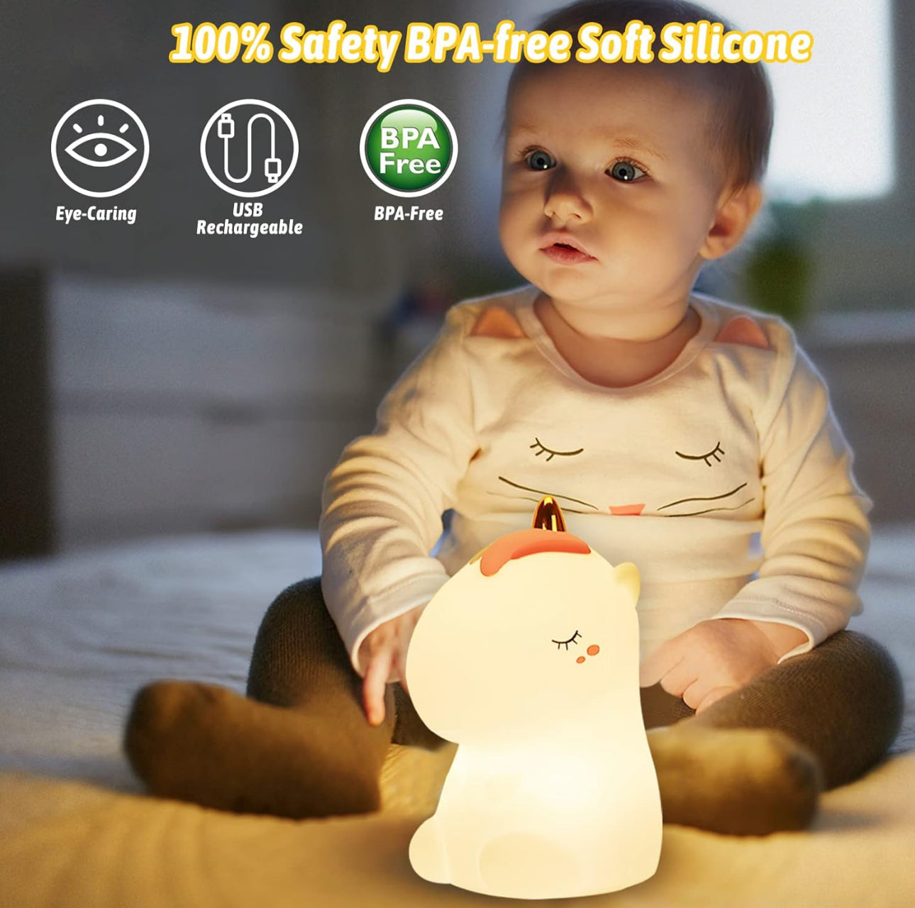 GlowBuddy™ Unicorn Silicone Nightlight